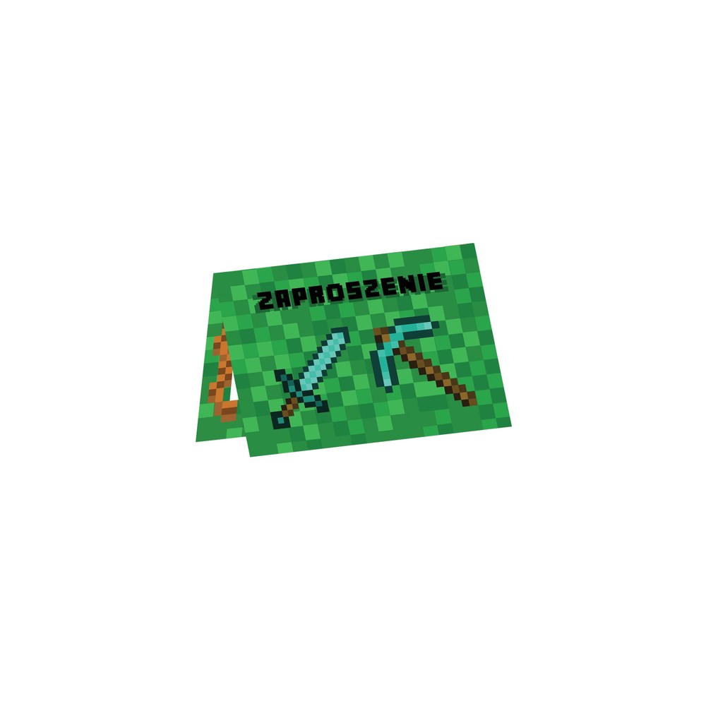 Zaproszenia, Piksele, Minecraft