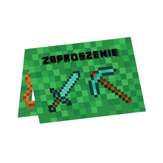 Zaproszenia, Piksele, Minecraft