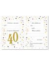 Zaproszenia, 40 Urodziny