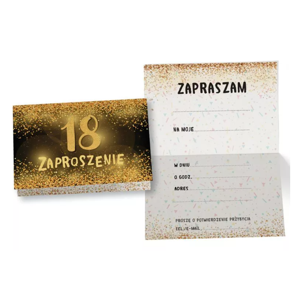 Zaproszenia, 18 Urodziny