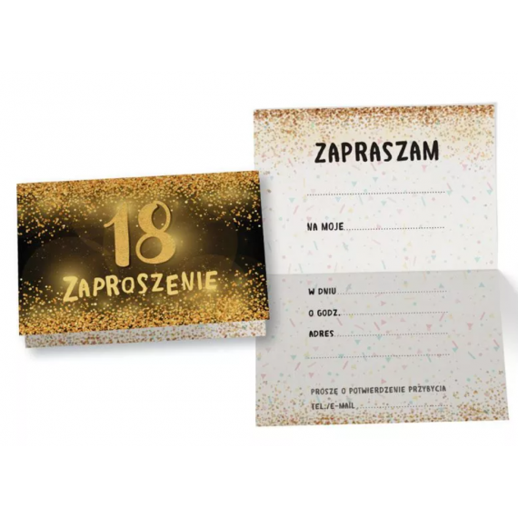 Zaproszenia, 18 Urodziny