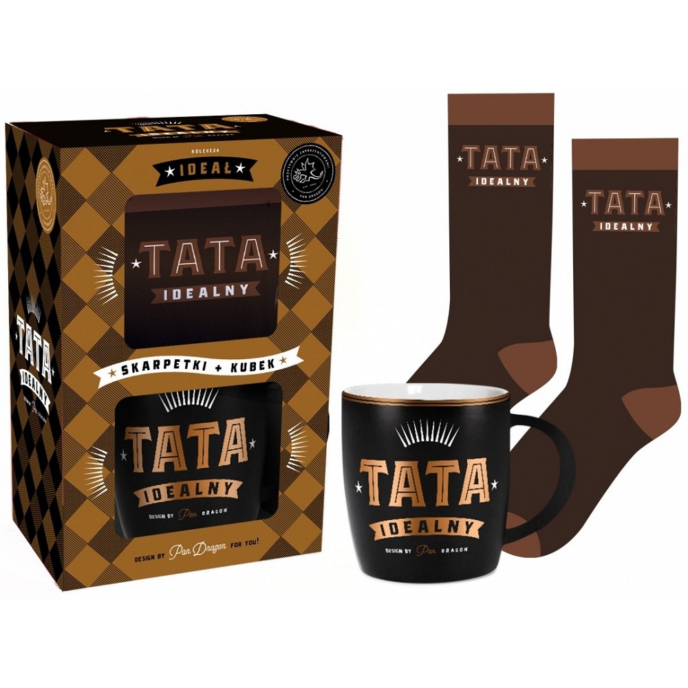 Zestaw kubek i skarpetki Ideał -Tata