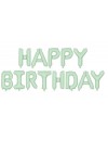 Balon foliowy Happy Birthday, 340x35cm, zieleń