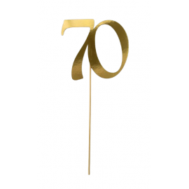 Topper na tort, 70 urodziny, 23 cm