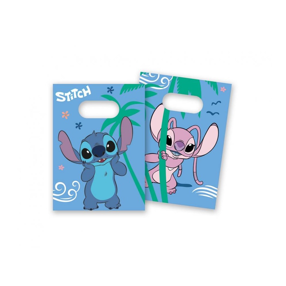 Torebki papierowe na cukierki Stitch & Angel Disney, 4 szt.