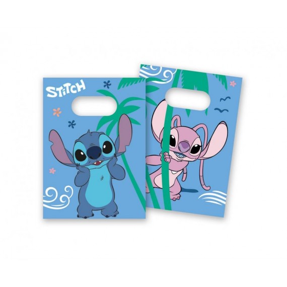 Torebki papierowe na cukierki Stitch & Angel Disney, 4 szt.