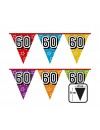 Girlanda foliowa z flagami "60", 8 m