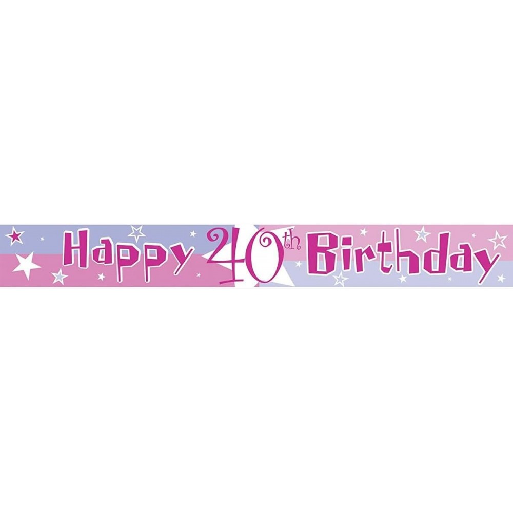 Taśma banner na 40 urodziny, 365 cm