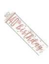 Taśma banner na 40 urodziny, 274 cm