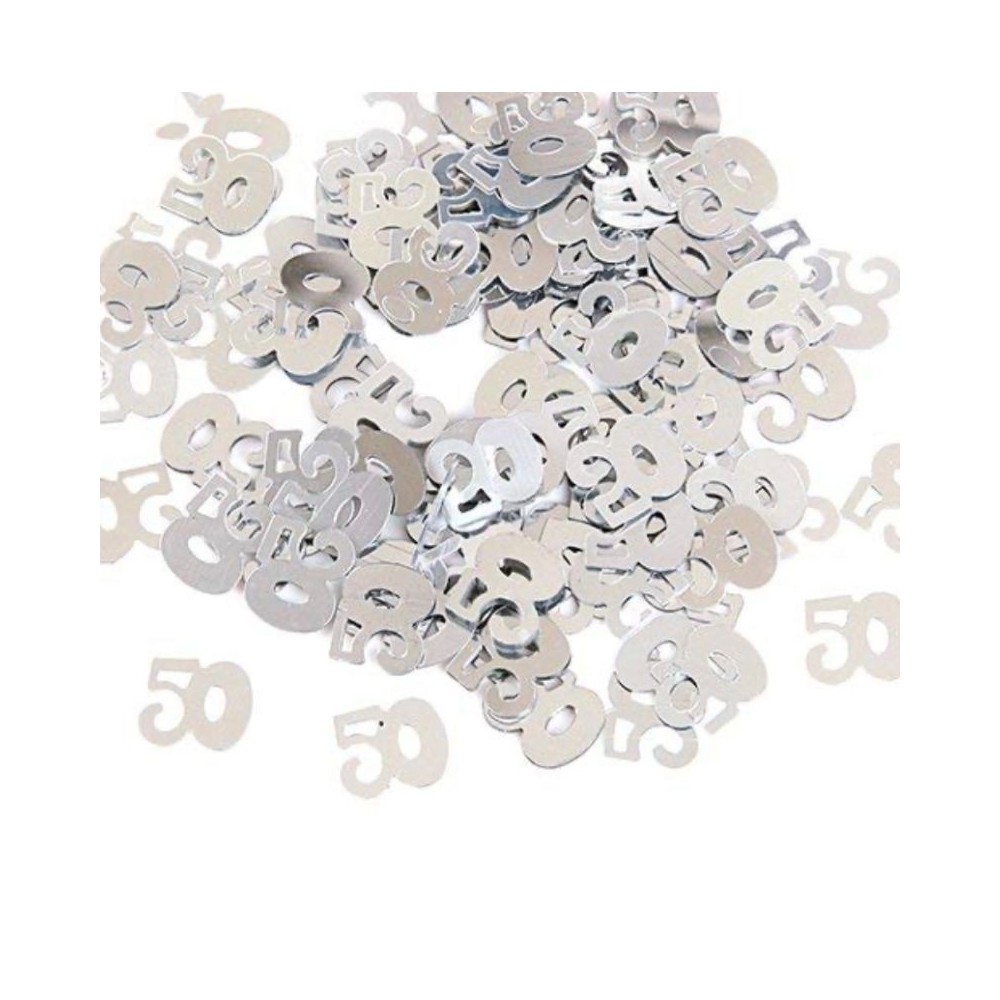 Konfetti foliowe 50 urodziny