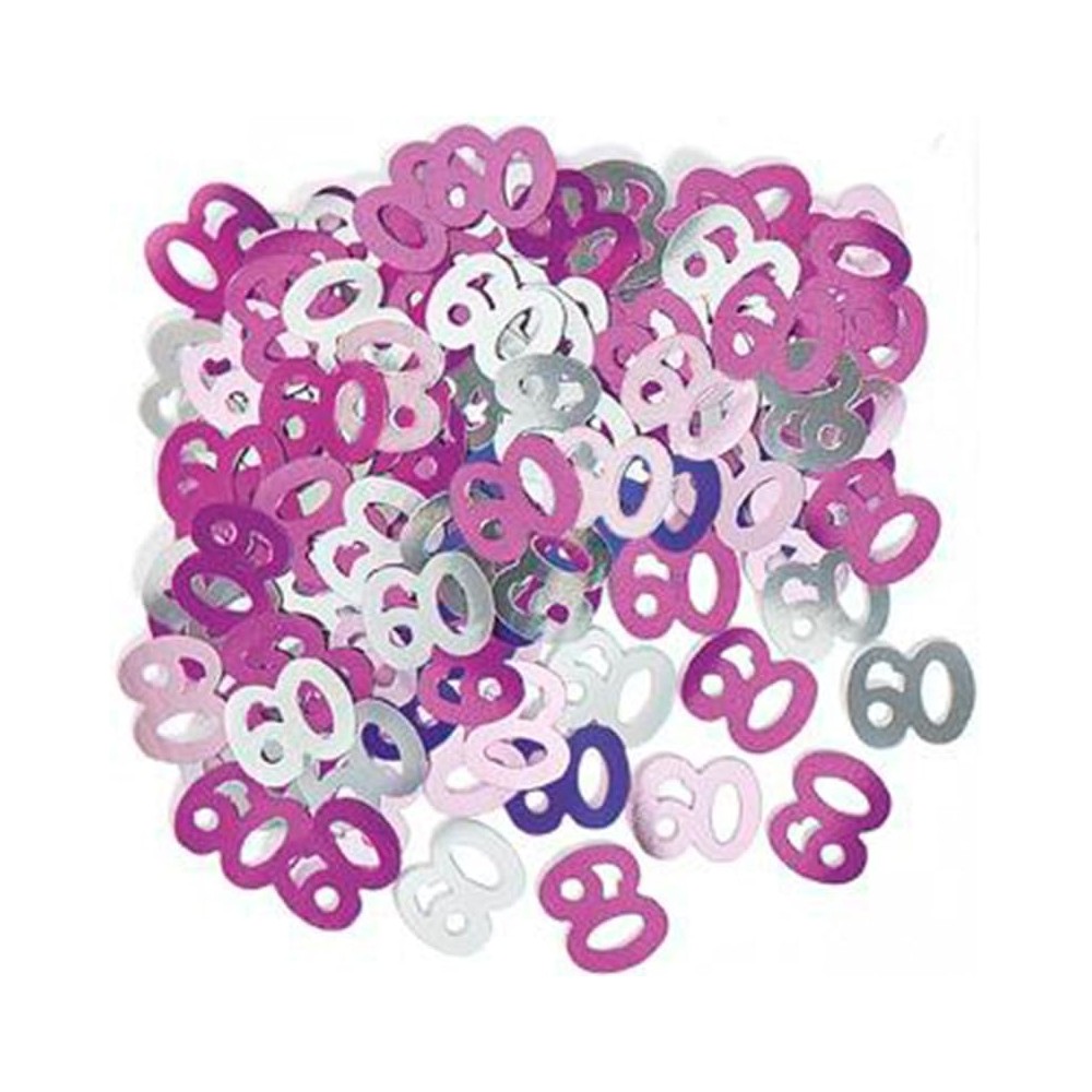 Konfetti foliowe 60 urodziny
