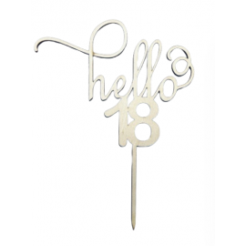 Topper na tort hello 18 -...