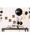 Topper papierowy brokatowy na tort hello 18