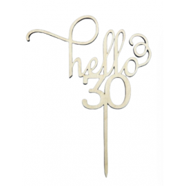 Topper na tort hello 30 -...