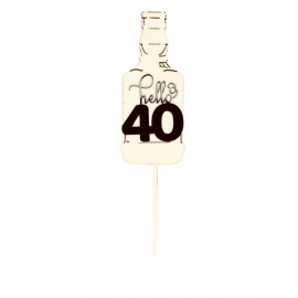 Topper na tort hello 40...
