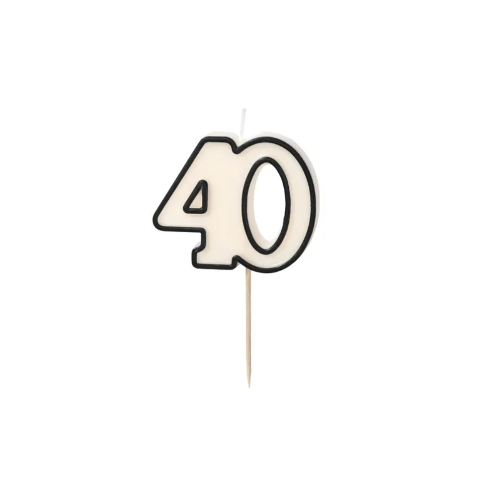 Świeczka urodzinowa liczba 40