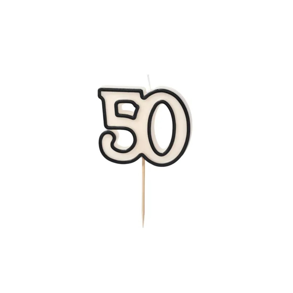 Świeczka urodzinowa liczba 50