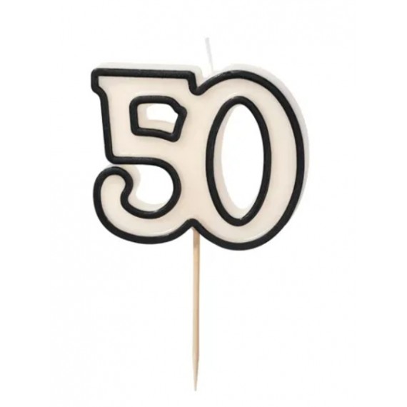 Świeczka urodzinowa liczba 50