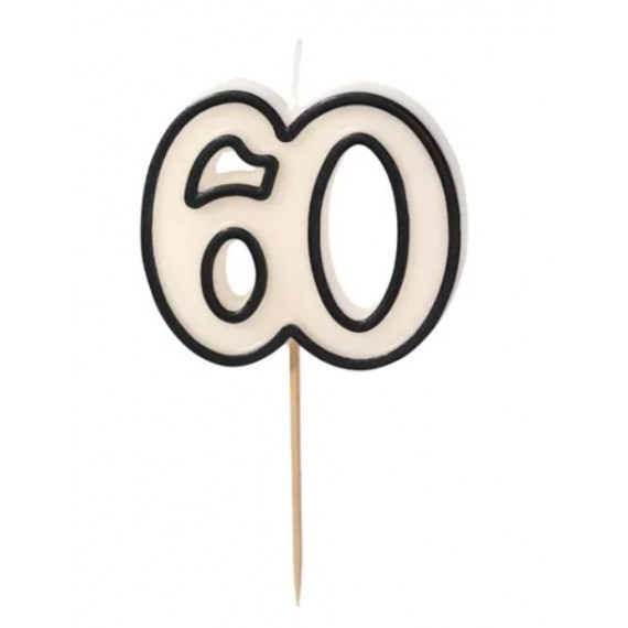 Świeczka urodzinowa liczba 60