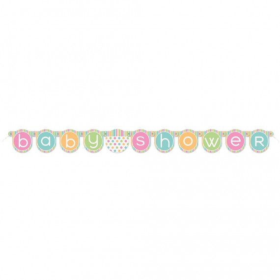 Baner Baby shower, 132 cm, kolorowy