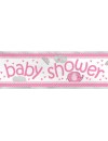 Taśma, Baner baby shower, 365 cm, różowy
