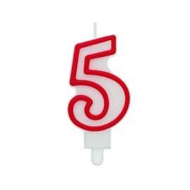 Świeczka cyferka "5",...