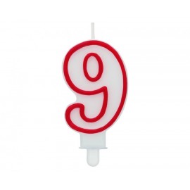 Świeczka cyferka "9",...