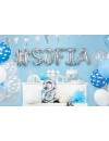Balon foliowy Cyfra ''8'', 35cm, srebrny