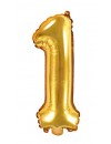 Balon foliowy Cyfra ''1'', 35cm, złoty