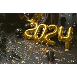 Balon foliowy Cyfra ''2'', 35cm, złoty