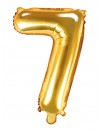 Balon foliowy Cyfra ''7'', 35cm, złoty