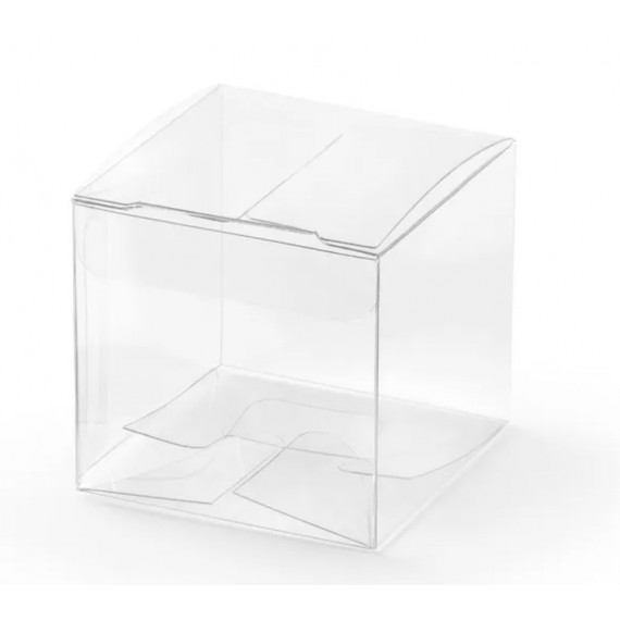 Pudełeczka kwadratowe, transparentne