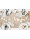 Drewniany baner Merry Christmas, 87x17cm