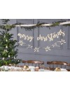 Drewniany baner Merry Christmas, 87x17cm