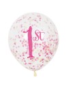Balony lateksowe z konfetti, 1st