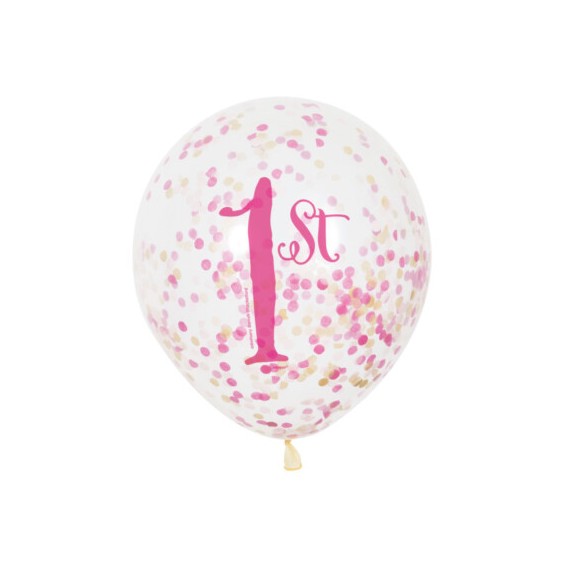 Balony lateksowe z konfetti, 1st