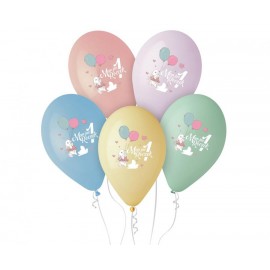 Balony lateksowe Moje już roczek, króliczek