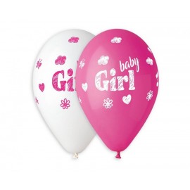 Balony lateksowe baby girl