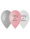 Balony lateksowe Witaj w domu, różowe