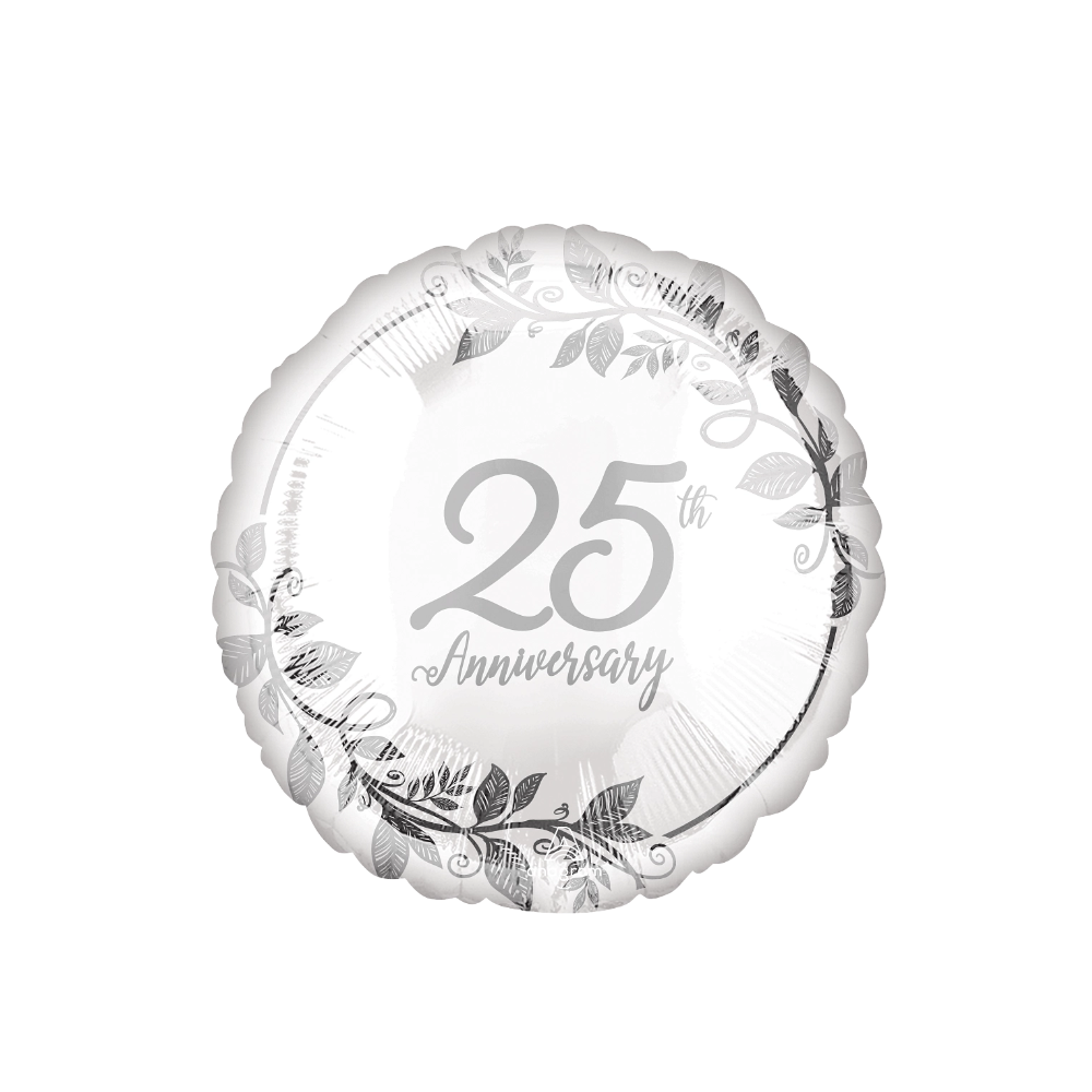 Balon foliowy 18'', Happy 25th Anniversary