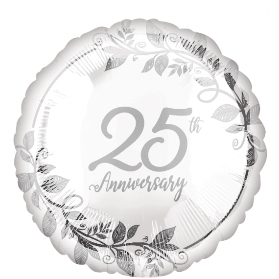 Balon foliowy 18'', Happy 25th Anniversary