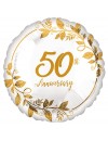 Balon foliowy 18'', Happy 50th Anniversary