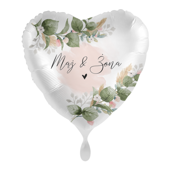 Balon foliowy 17'', Romantic Garden Wedding