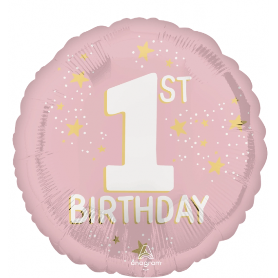Balon foliowy 17'', Little miss one-derful 1st Birthday