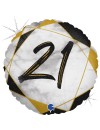 Balon foliowy 18", Marble Mate 21