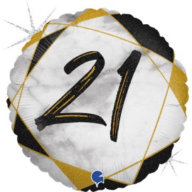 Balon foliowy 18", Marble...