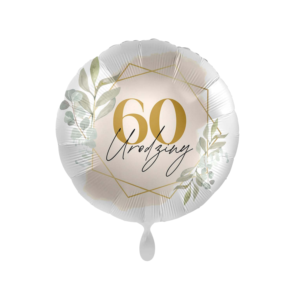 Balon foliowy 17", 60 urodziny