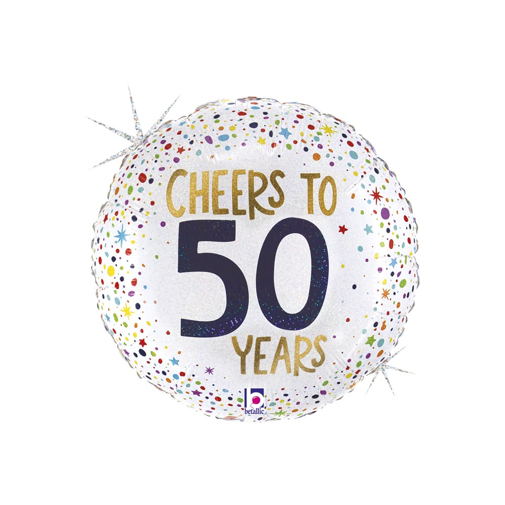 Balon foliowy 18", Cheers To 50 Years