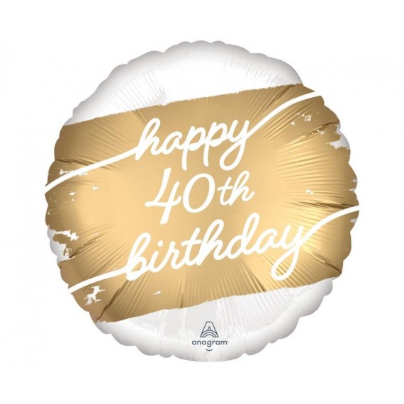 Balon foliowy 17", Golden age 40