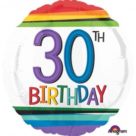Balon foliowy 17", 30th...